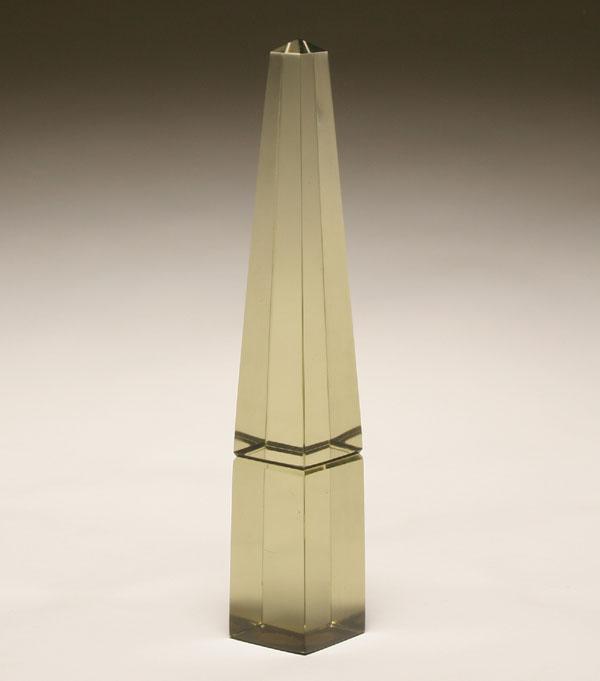 Venini art glass obelisk. Paper