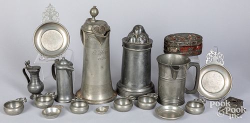 GROUP OF PEWTER 18TH 19TH AND 30f531