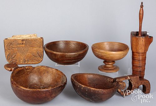 SCANDINAVIAN WOODENWARE, 18TH/19TH C.Scandinavian