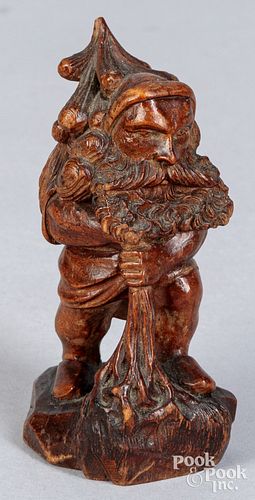 BLACK FOREST CARVED FIGURE OF ST  30f55a