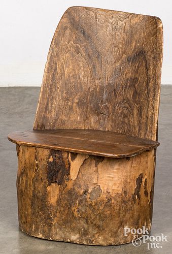 SCANDINAVIAN CHILD'S STUMP CHAIR,