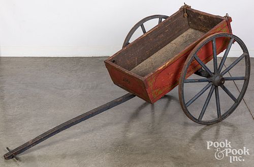 CHILD'S PAINTED PONY CART, 19TH