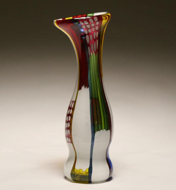Anzola Fuga Murano art glass vase  4e55c