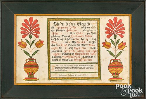 JOHANN VALENTIN SCHULLER FRAKTUR 30f5b2