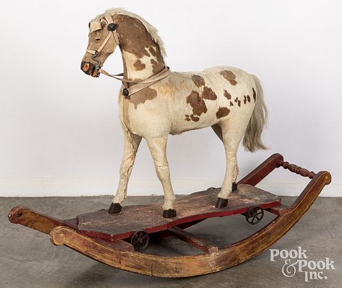 HIDE COVERED ROCKING HORSE PULL 30f5c8