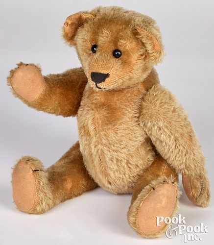 JOINTED MOHAIR SQUEAKER TEDDY BEAR  30f5c0