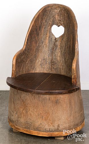 SCANDINAVIAN STUMP CHAIR 19TH 30f5ca