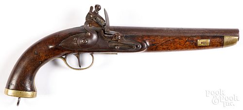 EUROPEAN FLINTLOCK NAVAL PISTOLEuropean