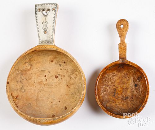 TWO SCANDINAVIAN SCOOPS, 19TH C.Two