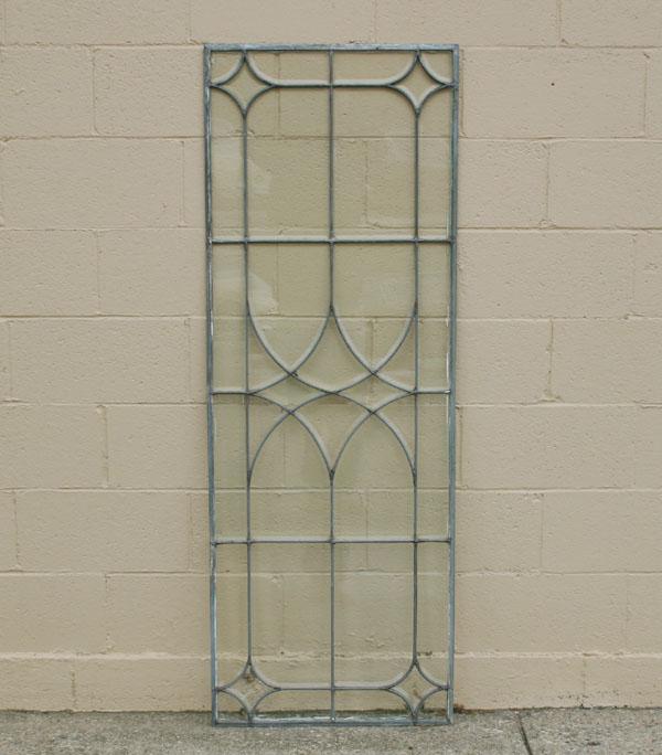 Victorian beveled leaded glass window.