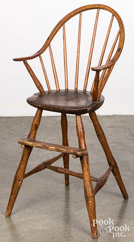 WINDSOR HIGHCHAIR, EARLY 19TH C.Windsor