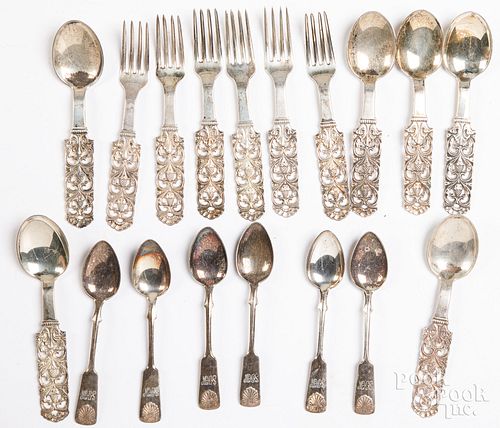 NORWEGIAN 830 SILVER FORKS AND SPOONSNorwegian