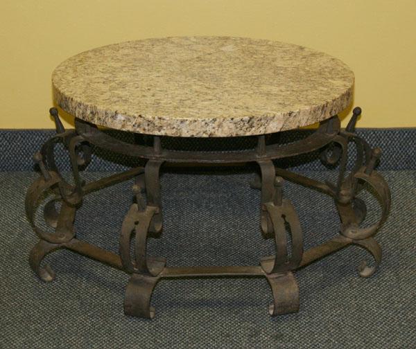 French wrought iron table/stand/base,