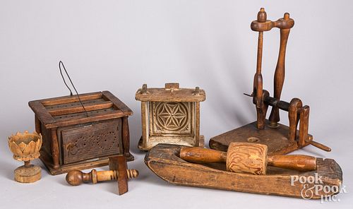 GROUP OF CONTRY WARES, 19TH C.Group