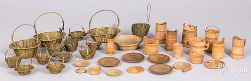 MINIATURE WIRE BASKETS AND WOODENWARE Miniature 30f685