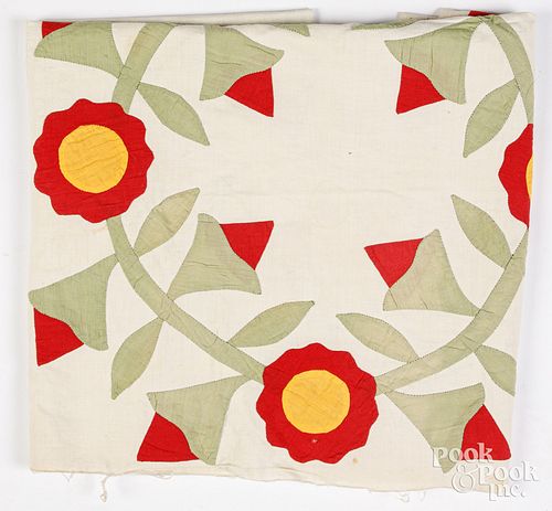 FLORAL APPLIQU QUILT TOGETHER 30f6a4