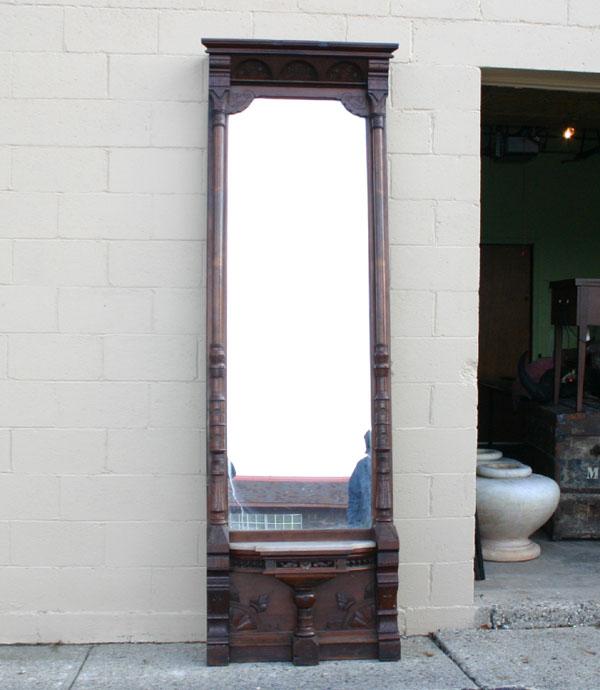 Victorian Eastlake style pier mirror;