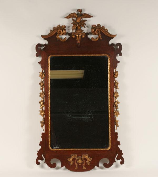 Federal style mahogany mirror with