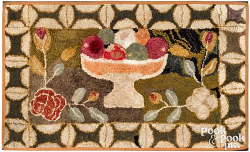 AMERICAN HOOKED RUG LATE 19TH 30f743