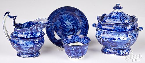 HISTORICAL BLUE STAFFORDSHIRE SERVICEHistorical