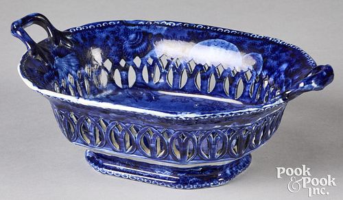 HISTORICAL BLUE STAFFORDSHIRE RETICULATED 30f792