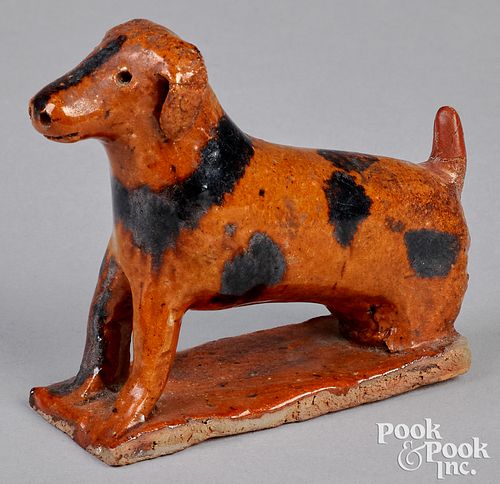 PENNSYLVANIA REDWARE DOG 19TH 30f7f4