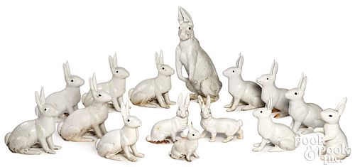 CAST IRON RABBIT DOORSTOPS AND 30f80b