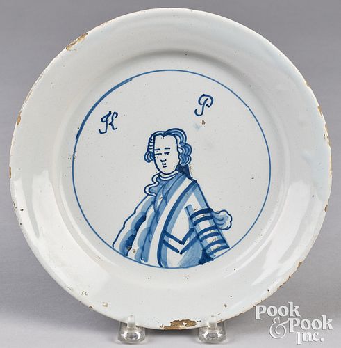 ENGLISH DELFTWARE KING OF PRUSSIA