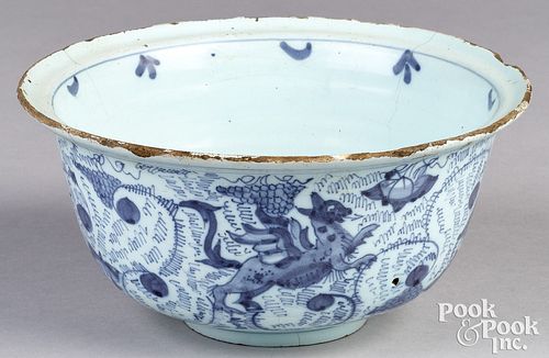 ENGLISH DELFTWARE BOWL DATED 1677English 30f8a1