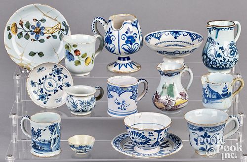 GROUP OF DELFTWARE 18TH C Group 30f89c