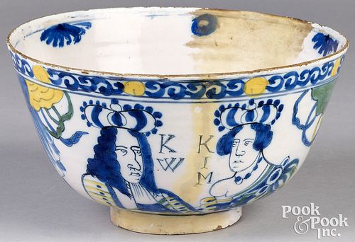 ENGLISH DELFTWARE WILLIAM AND MARY 30f8a7