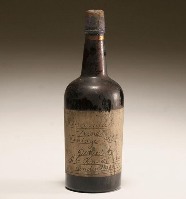 Vintage 1887 Marsala wine bottle  4e5ac
