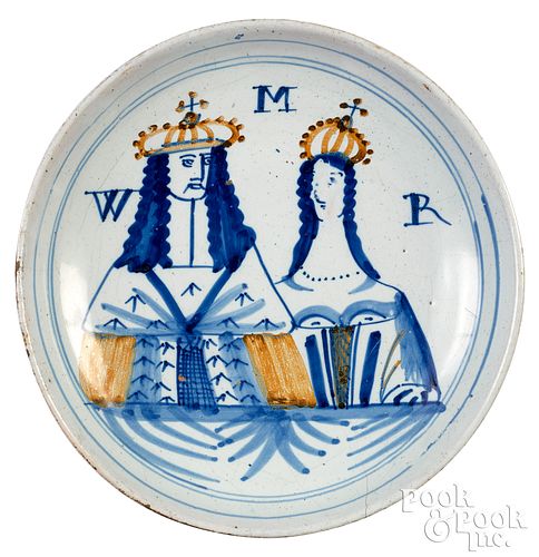 ENGLISH DELFTWARE WILLIAM AND MARY 30f8bc