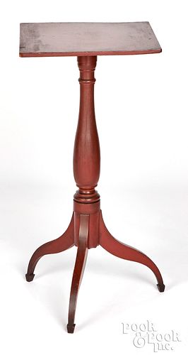 FEDERAL PAINTED MAPLE CANDLESTAND,