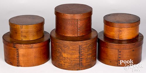 STACK OF SIX SHAKER BENTWOOD PANTRY 30f9a2