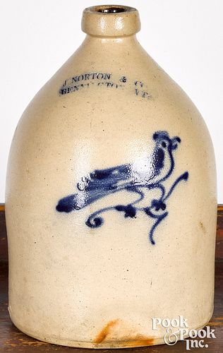 VERMONT STONEWARE JUG, 19TH C.Vermont