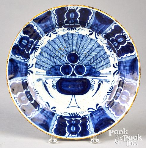 DELFT CHARGER 18TH C Delft charger  30fa81