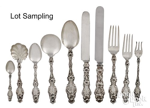WHITING STERLING SILVER FLATWARE 30fac1