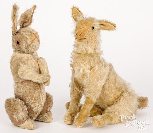 TWO EARLY STEIFF MOHAIR ANIMALSTwo