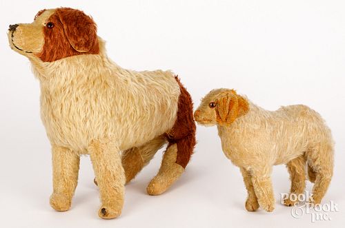 TWO EARLY MOHAIR DOGSTwo early 30d4b8