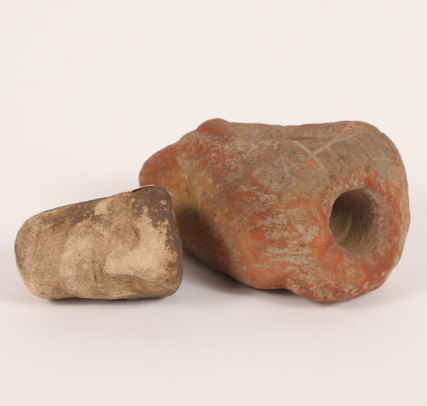 Lot of 2 Ft. Ancient sandstone pipes.