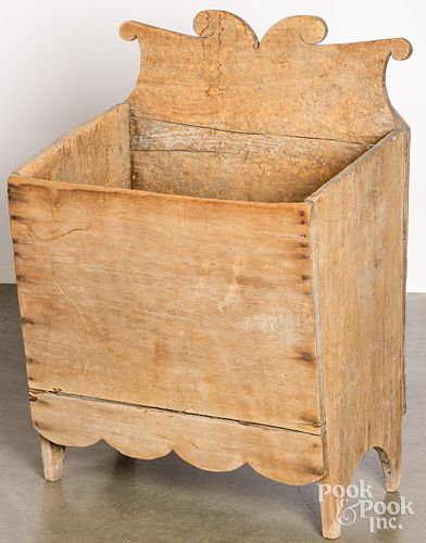 PINE WOOD BIN 19TH C Pine wood 30d539