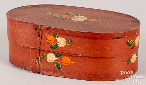 CONTINENTAL PAINTED BENTWOOD BOX  30d561
