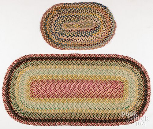 TWO BRAIDED RUGSTwo braided rugs  30d5a0