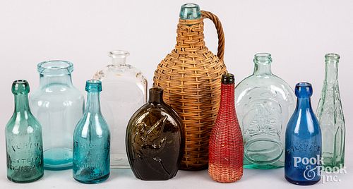 GLASS BOTTLESGlass bottles, including