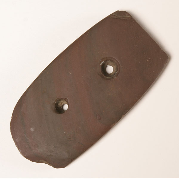 Red slate gorget from IN. 3 1/2"