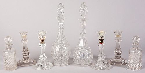 GLASSGlass, to include two decanters,