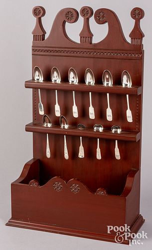 CONTEMPORARY PAINTED SPOON RACK  30d6f7