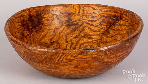 BURL BOWL, 18TH/19TH C.Burl bowl,