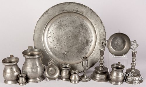 GROUP OF PEWTER, 19TH AND 20TH
